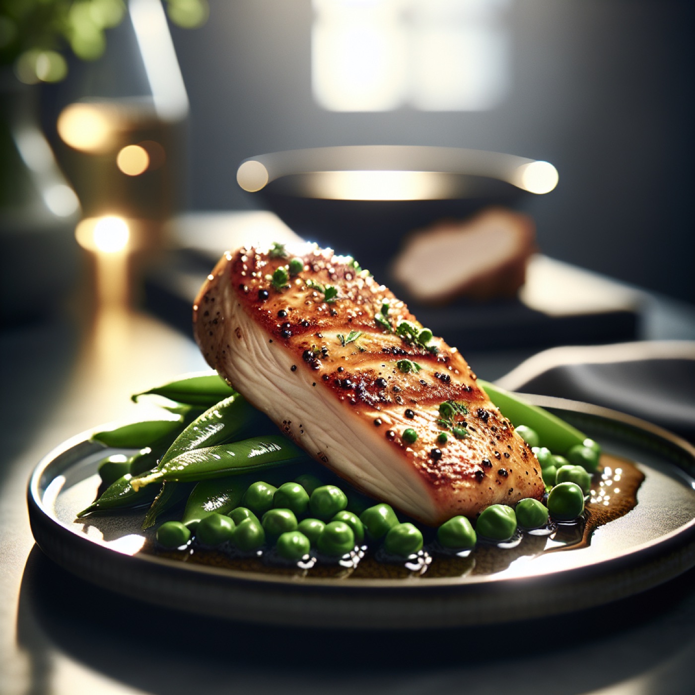 Pan-Seared Chicken Breast with Spring Peas (High-Protein 35-Minute Dinner)
