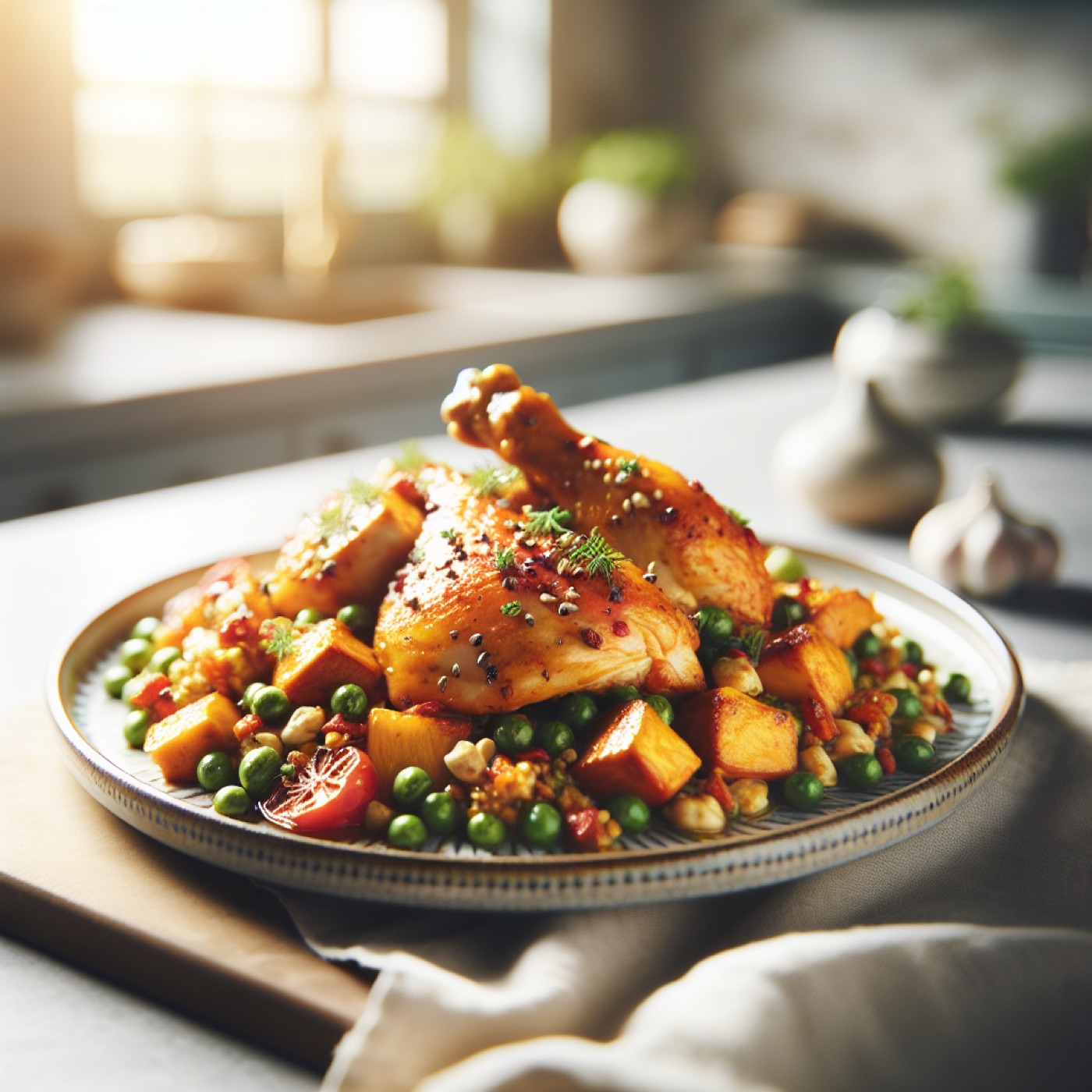 Moroccan Orange Chicken with Honey, Cumin and Cinnamon