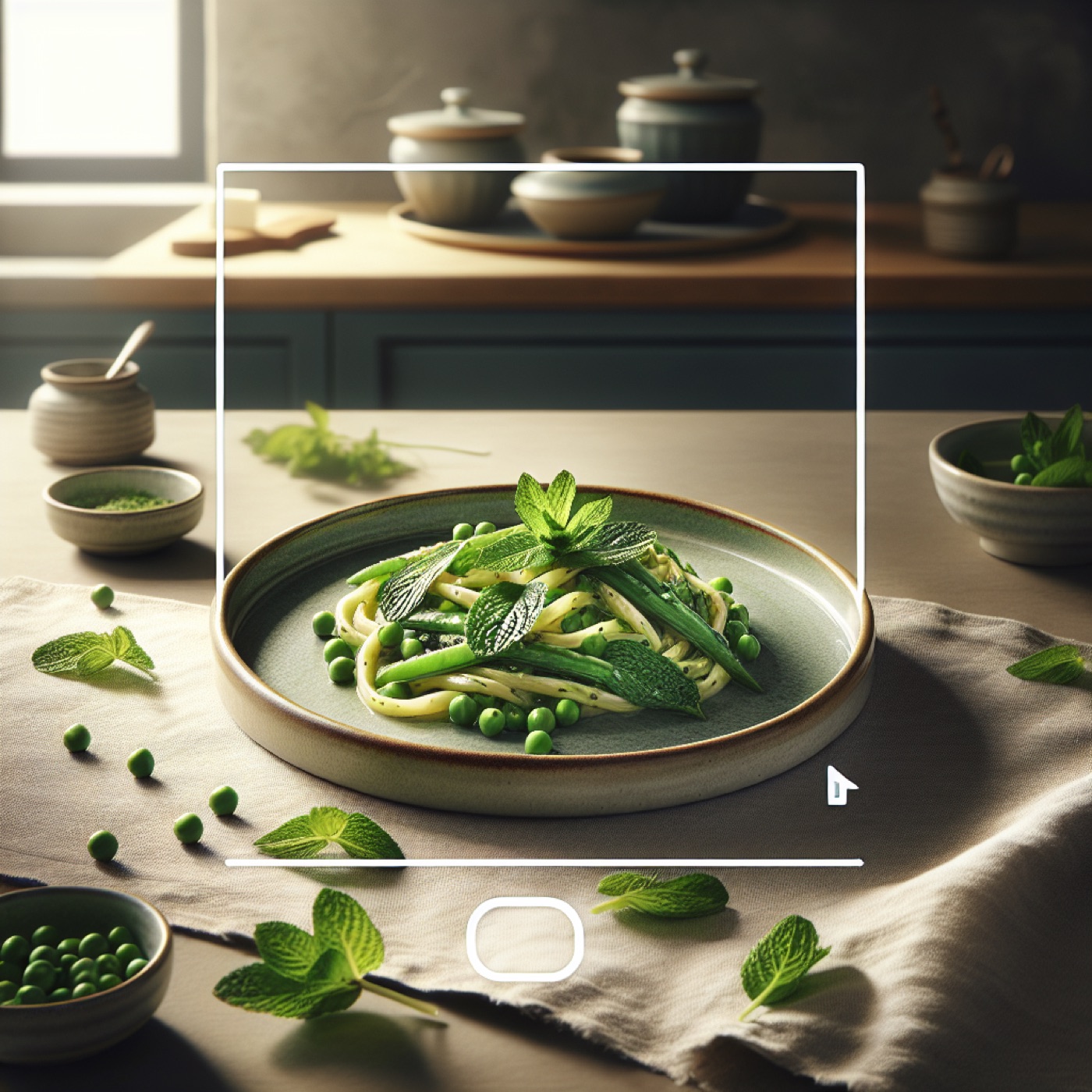 Spring Mint and Pea Pasta with Lemon and Parmesan