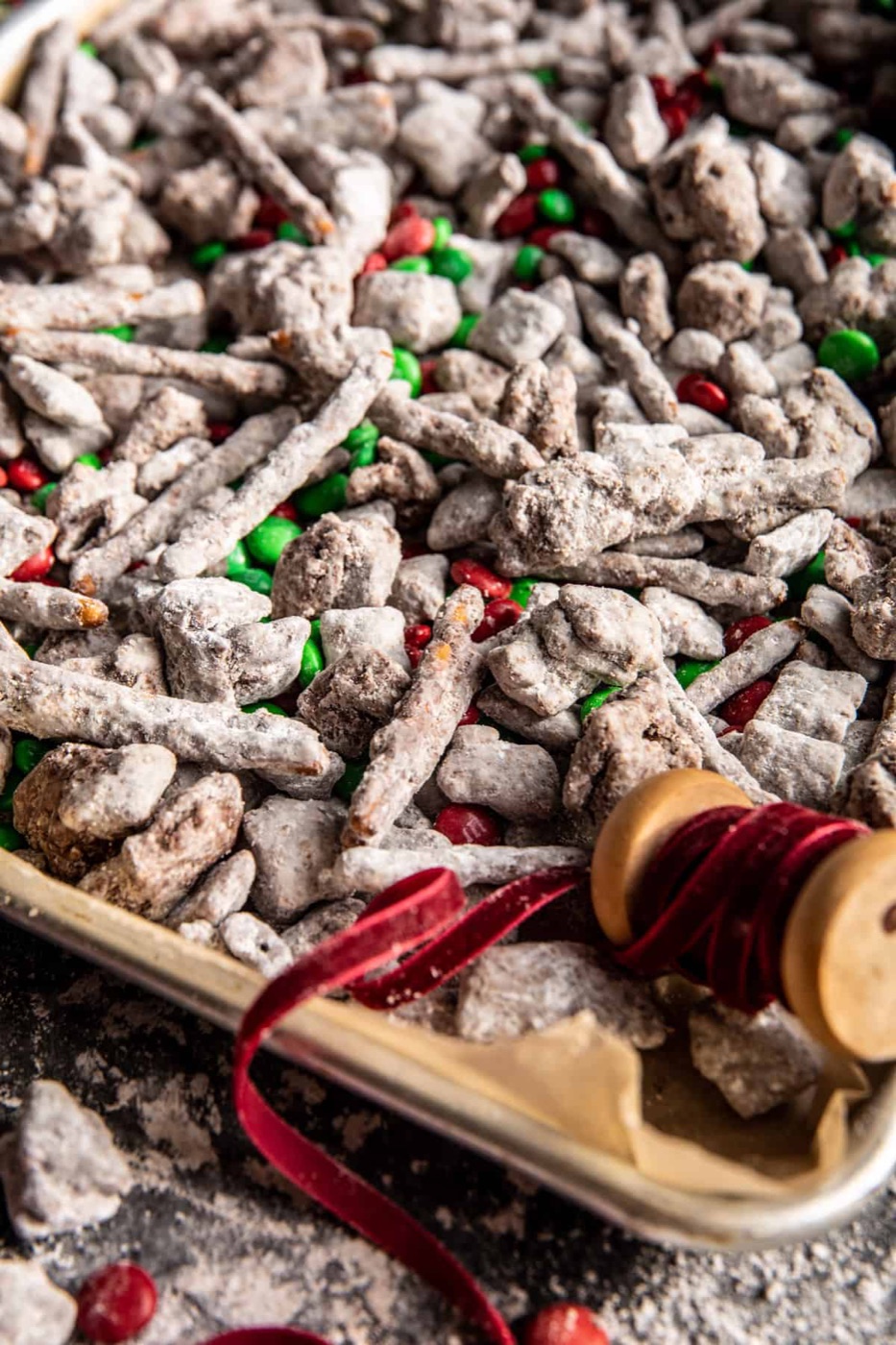 クリスマスのパピーチャウ｜チョコとピーナッツバターの焼かないシリアルスナック